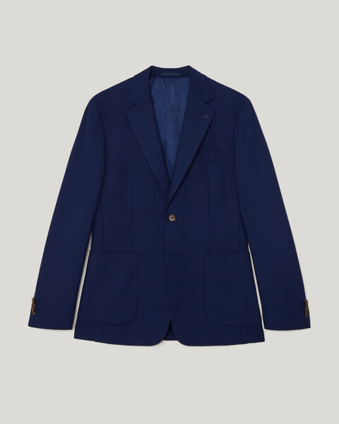 Slim Stretch Blazer, Navy, hi-res